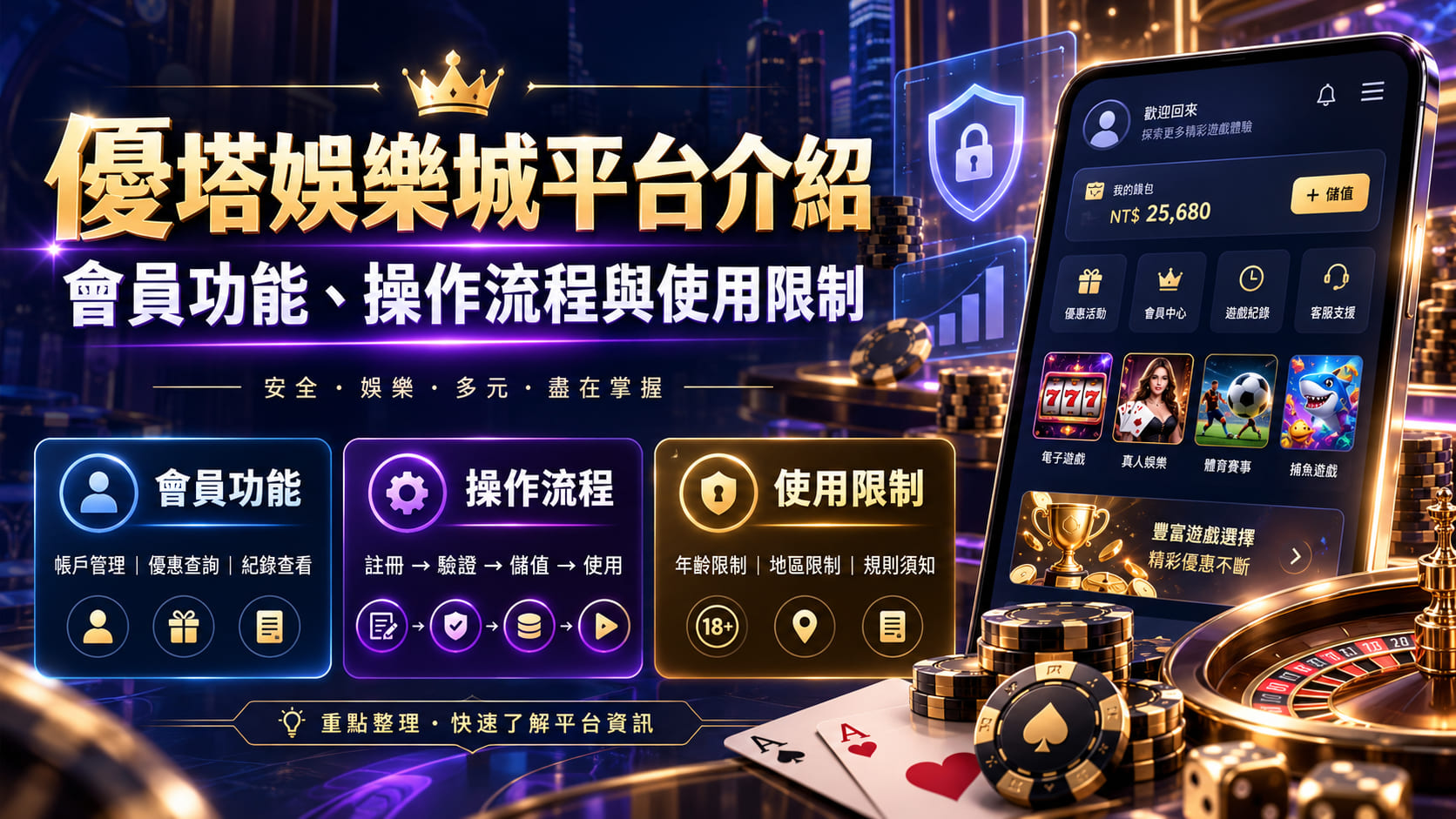 想知道優塔娛樂城有哪些會員功能？從操作介面開始，快速掌握平台特色。